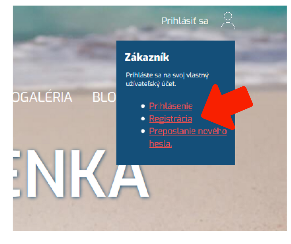 registrácia na stránku kono.sk